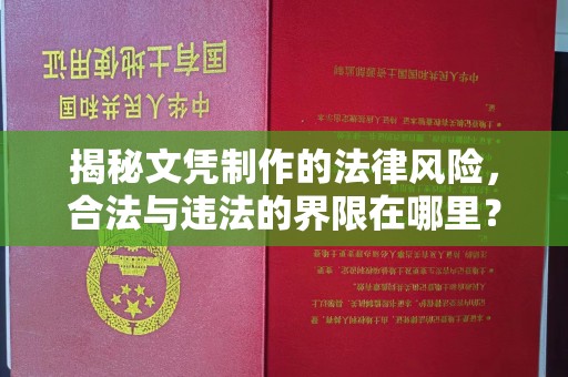 江海揭秘文凭制作的法律风险，合法与违法的界限在哪里？