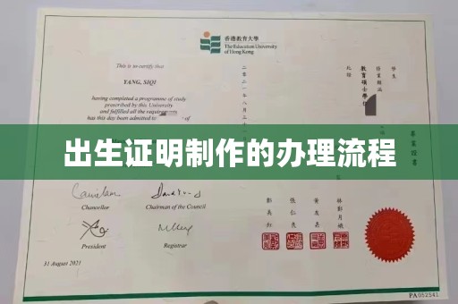 江海出生证明制作的办理流程