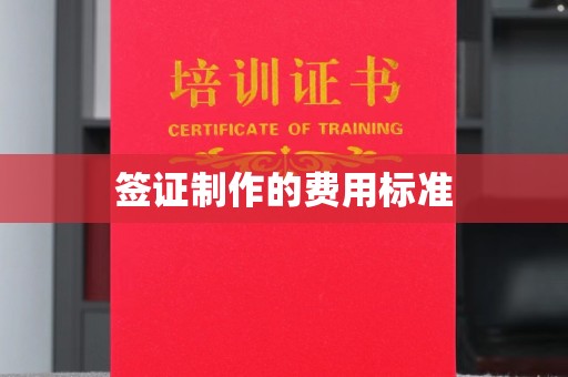 江海签证制作的费用标准