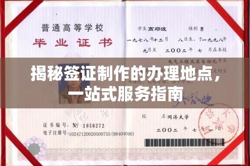 江海揭秘签证制作的办理地点，一站式服务指南
