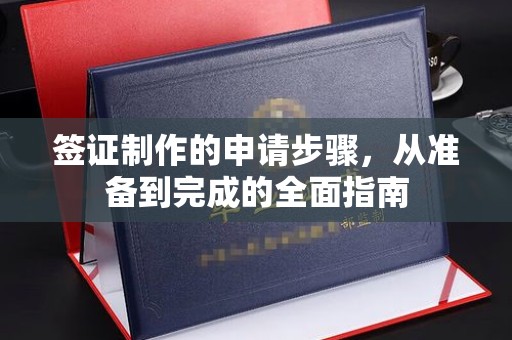 江海签证制作的申请步骤，从准备到完成的全面指南