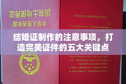 江海结婚证制作的注意事项，打造完美证件的五大关键点
