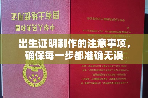 江海出生证明制作的注意事项，确保每一步都准确无误