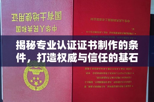 江海揭秘专业认证证书制作的条件，打造权威与信任的基石